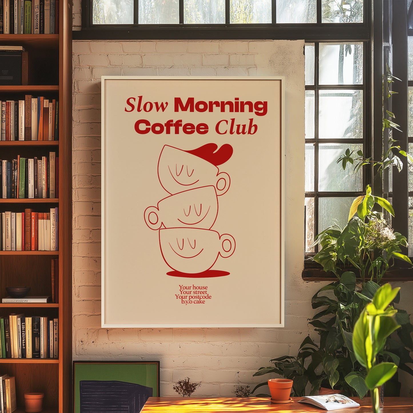 Slow Morning Coffee Club Print