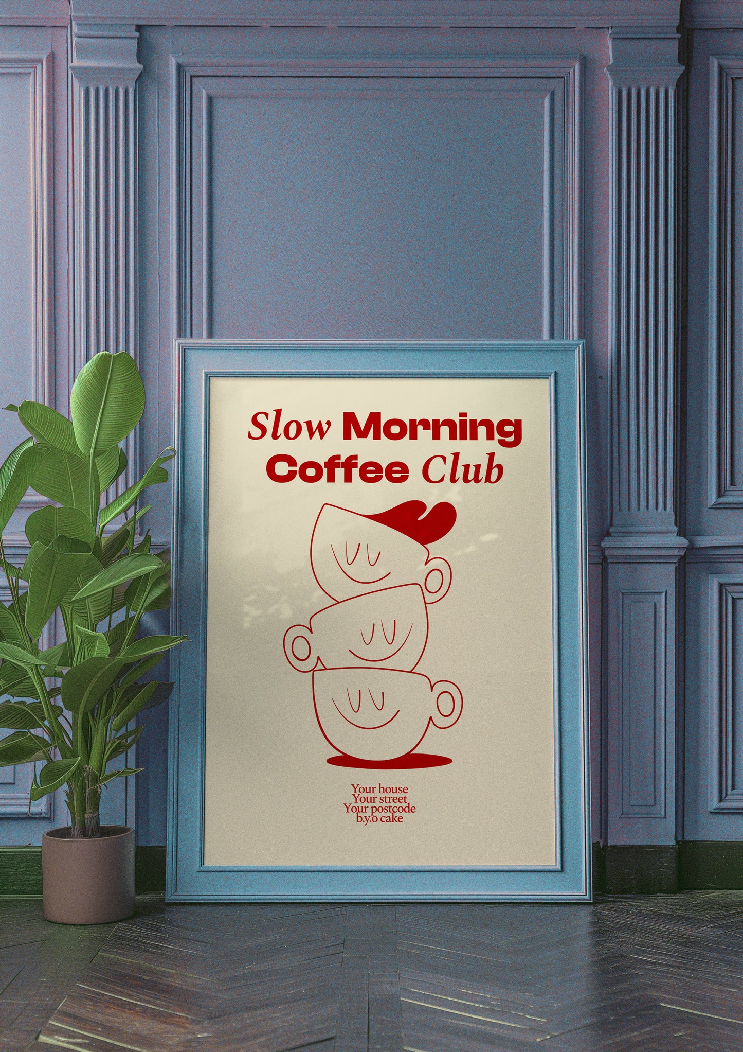 Slow Morning Coffee Club Print