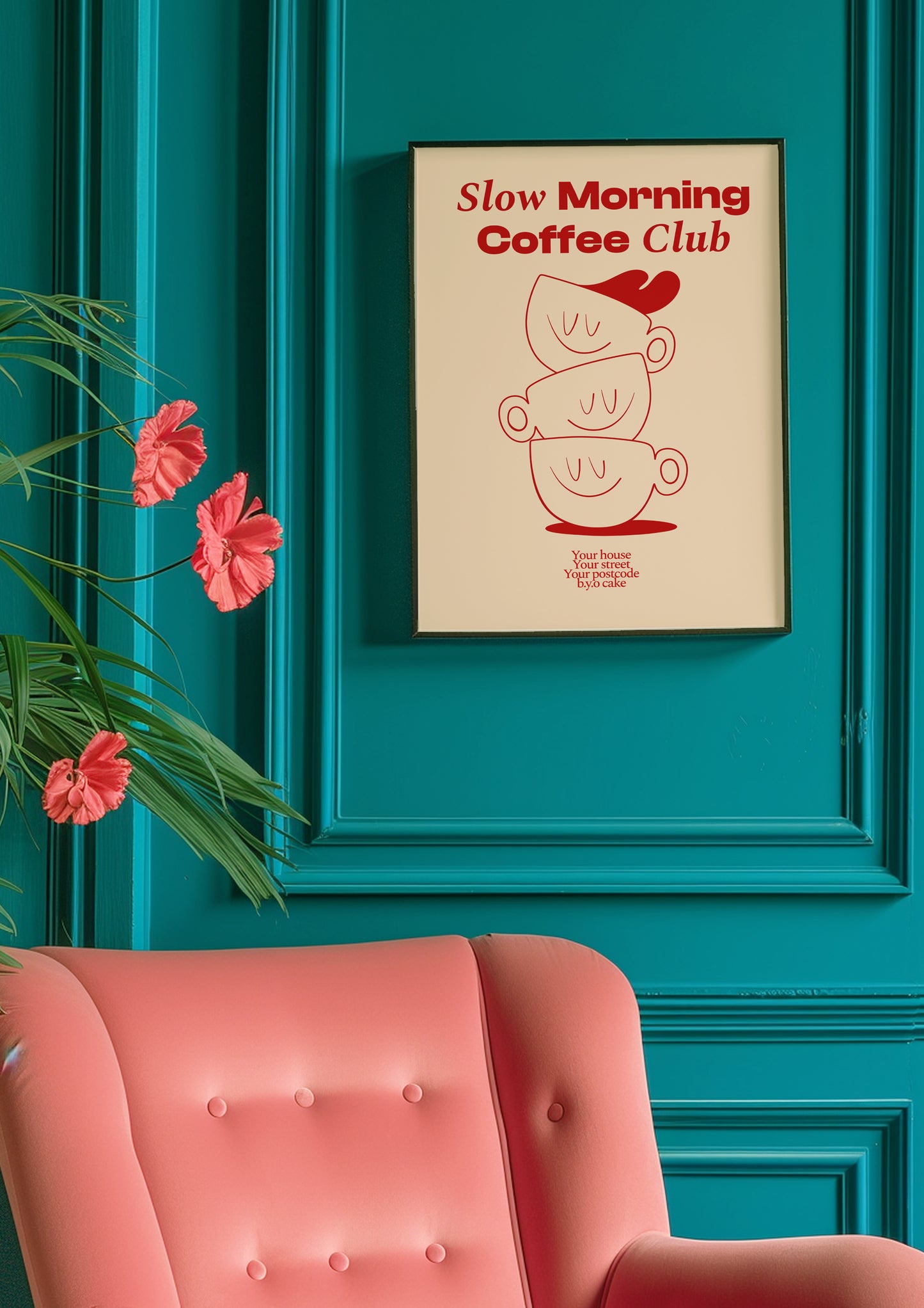 Slow Morning Coffee Club Print