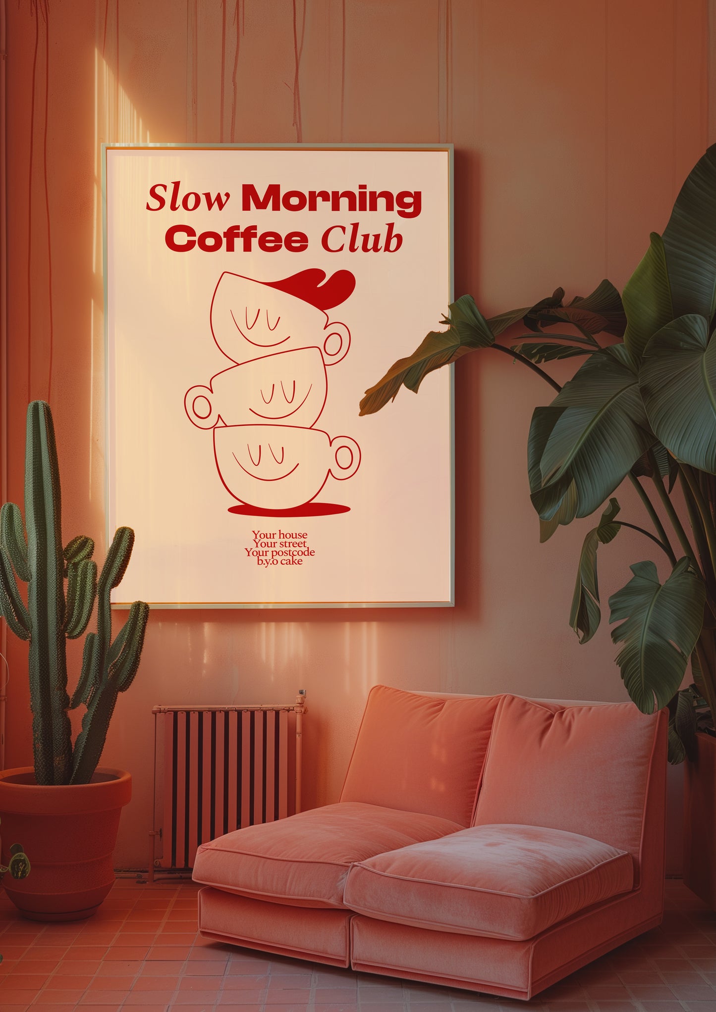 Slow Morning Coffee Club Print