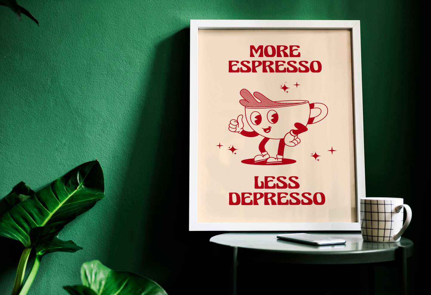 More Espresso Less Depresso Print